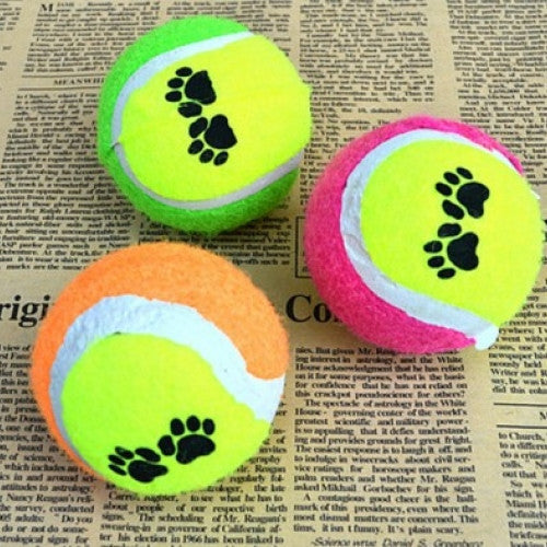 Cute Pet Tennis Balls Run Play Chew Toys