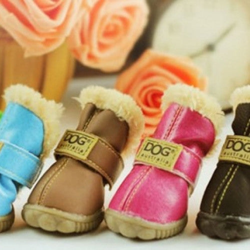 Winter Snow Boots Slip-Resistant Pet Shoes