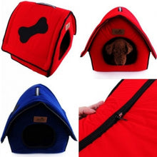 Load image into Gallery viewer, Kennel Cute Bone Flocking Cloth Pet Bed