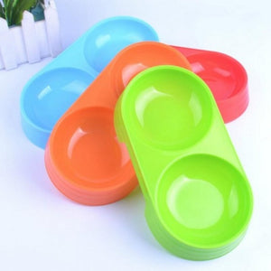 Plastic Double Circle Pet Bowl