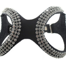 Load image into Gallery viewer, Leather Fashion Bling Rhinestone Pet Harness