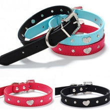 Load image into Gallery viewer, Adjustable Rhinestone Crystal Pet Collar