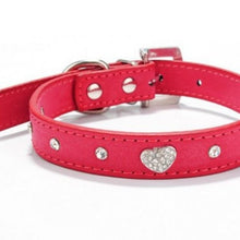 Load image into Gallery viewer, Adjustable Rhinestone Crystal Pet Collar