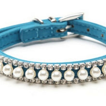 Load image into Gallery viewer, Pearl Crystal Necklace Pet Collar